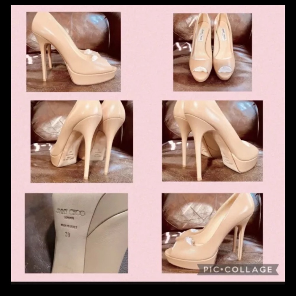SOLD Jimmy Choo Heels, Peep Toe, Brand New, Never worn